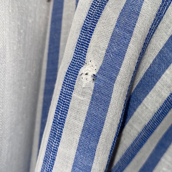 J. CREW BLUE/WHITE BOY SHIRT LONG SLEEVES BUTTON-DOWN POCKET SZ 2 - Picture 10 of 15